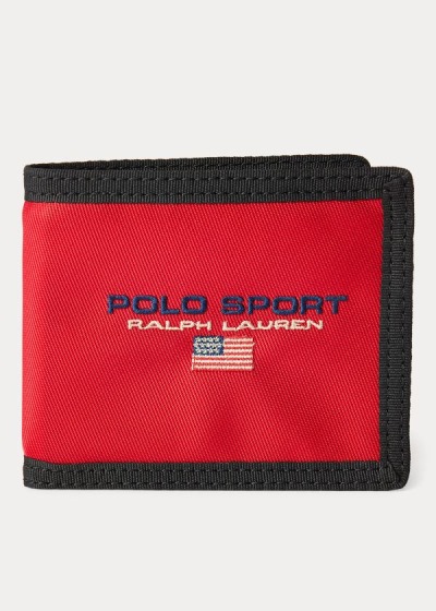 Carteras Polo Ralph Lauren Hombre Rojos - Nylon Polo Sport - OTBAR7391